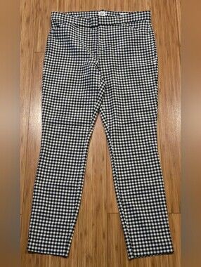 GAP Black & White Gingham Slim Chinos